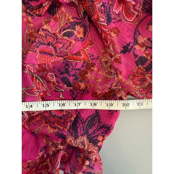 NWT‎ Misa Los Angeles Azalea Romper In Fuchsia Batik Cut Out Sides Size S - Picture 5 of 16